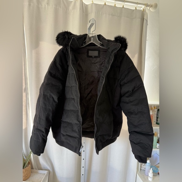 Ugg talia wool blend fur Trim Down puffer quilted jacket NO OFFERS - Picture 2 of 11